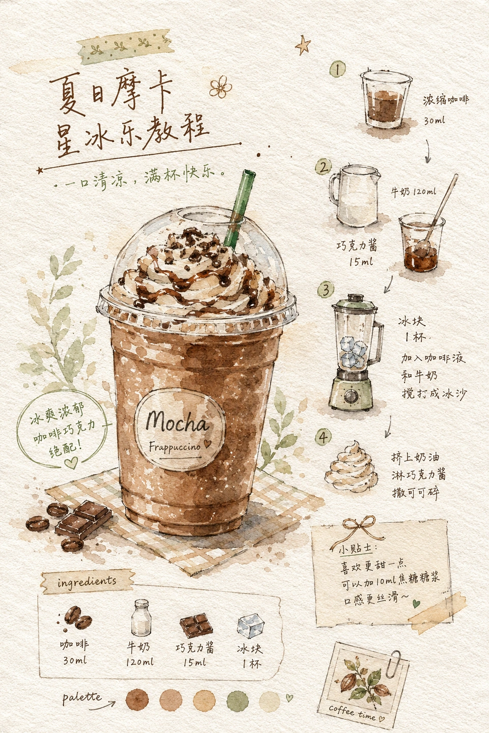 水彩手账插画生成器 公开作品